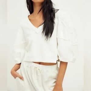 Free People cropped shirt